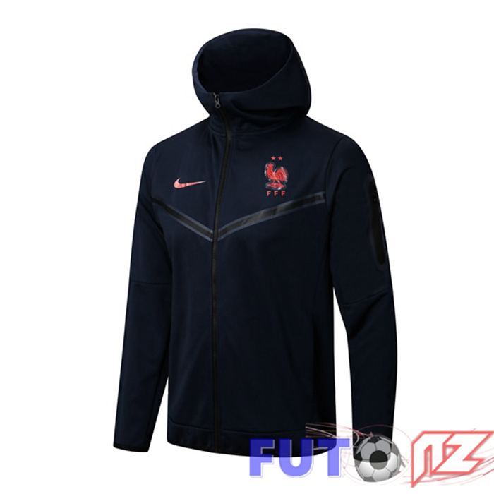 Chaqueta Con Capucha Francia Azul Royal 2022/2023