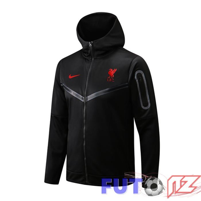 Chaqueta Con Capucha FC Liverpool Negro 2022/2023