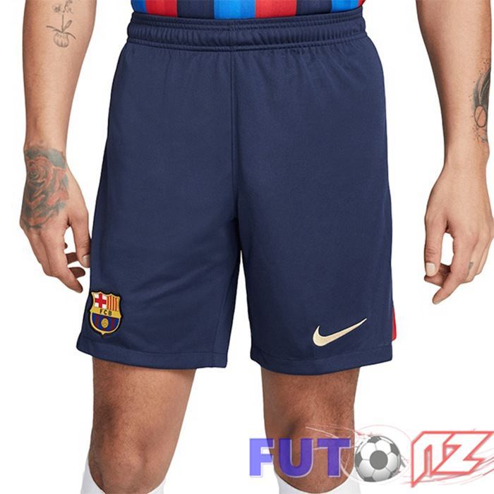 Cortos de Futbol Barcelona Primera Rojo Azul 2022/2023