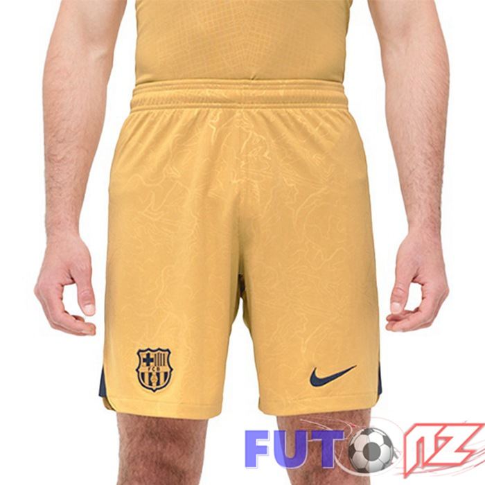 Cortos de Futbol FC Barcelona Segunda Amarillo 22/23