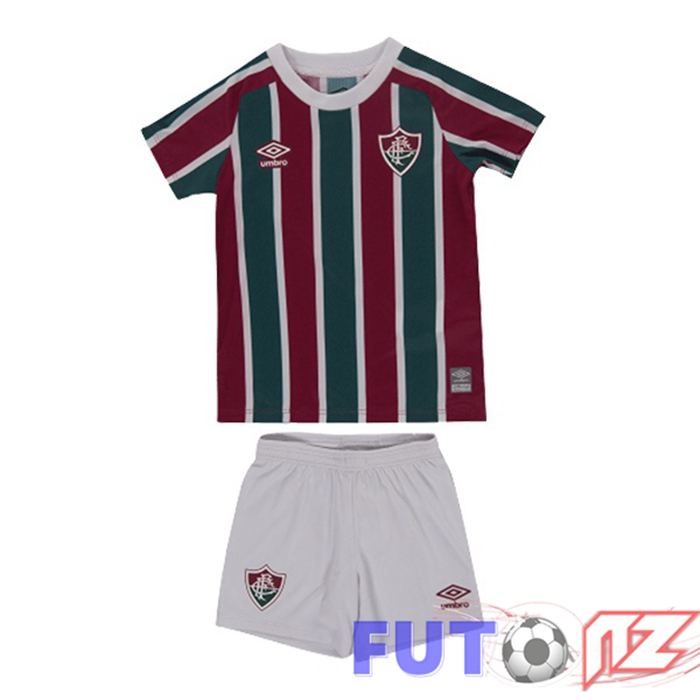 Camiseta Fluminense Ninos Primera Verde Rojo 2022/2023