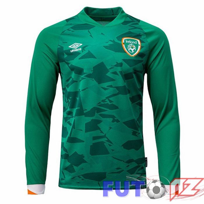 Camiseta Nacional Irlanda Primera Manga Larga Verde 2022/2023 Camiseta Nacional Irlanda Primera Manga Larga Verde 2022/2023