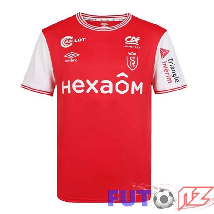Camiseta Estadio De Reims Primera Rojo 22/23 Camiseta Estadio De Reims Primera Rojo 22/23