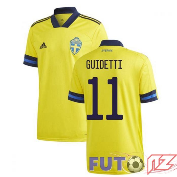 Camiseta Nacional Suecia (GUIDETTI 11) Primera 2020/2021