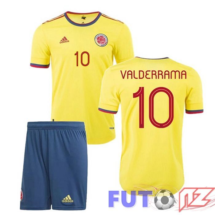 Camiseta Nacional Colombia (VALDERRAMA 10) Ninos Primera 2020/2021