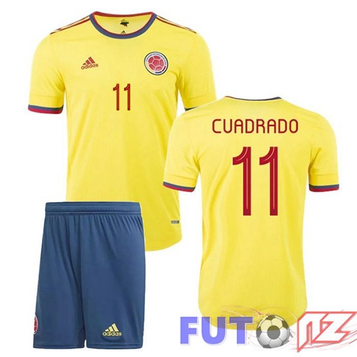 Camiseta Nacional Colombia (CUADRADO 11) Ninos Primera 2020/2021