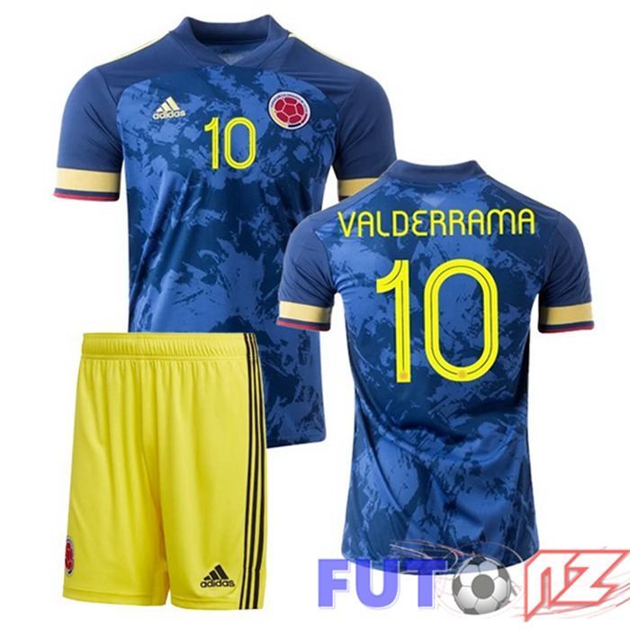 Camiseta Nacional Colombia (VALDERRAMA 10) Ninos Segunda 2020/2021