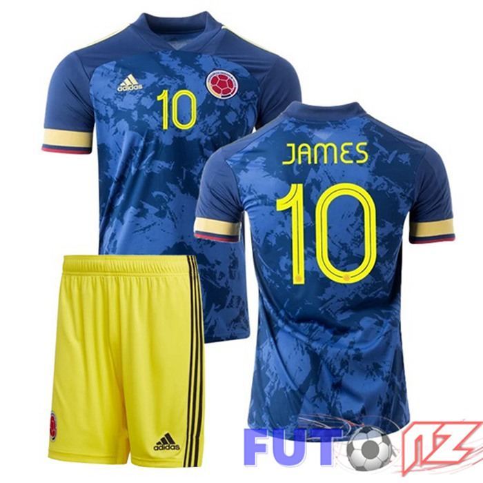 Camiseta Nacional Colombia (JAMES 10) Ninos Segunda 2020/2021