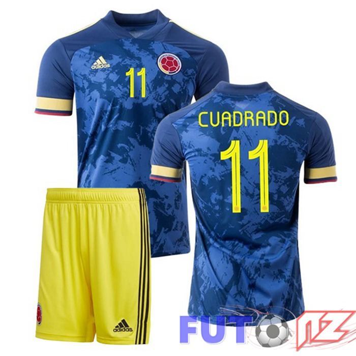 Camiseta Nacional Colombia (CUADRADO 1) Ninos Segunda 2020/2021