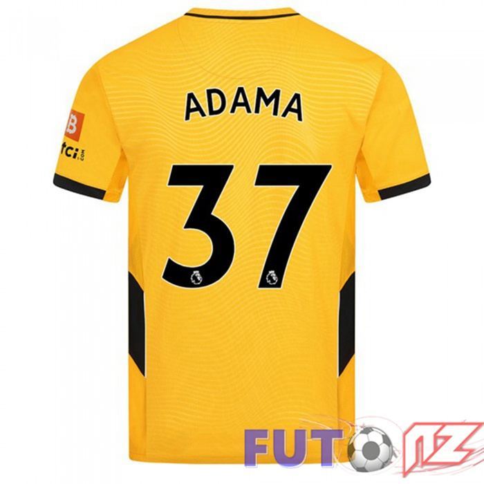 Camiseta Wolves (ADAMA 37) Primera Amarillo 2021/22