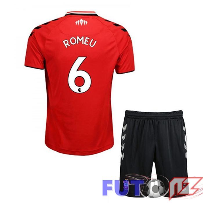 Camiseta Southampton FC (ROMEU 6) Ninos Primera Rojo/Blanco 2021/22