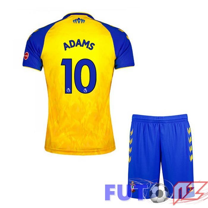 Camiseta Southampton FC (ADAMS 10) Ninos Segunda Amarillo 2021/22