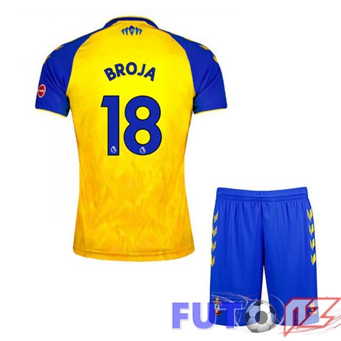 Camiseta Southampton FC (BROJA 18) Ninos Segunda Amarillo 2021/22