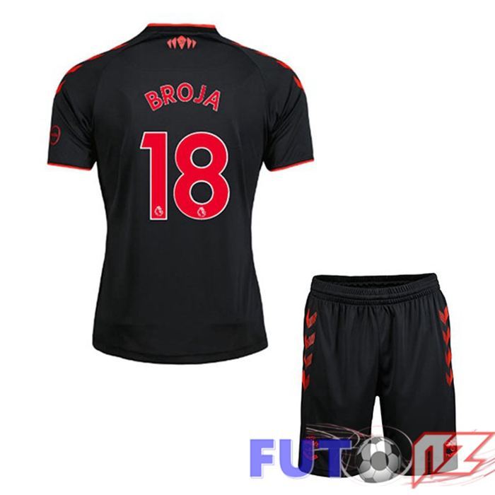 Camiseta Southampton FC (BROJA 18) Ninos Tercera Negro 2021/22