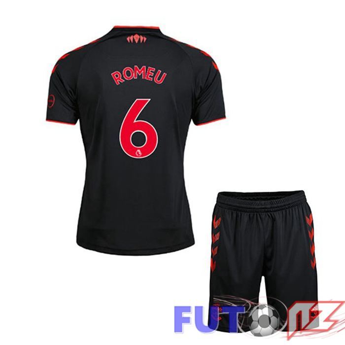 Camiseta Southampton FC (ROMEU 6) Ninos Tercera Negro 2021/22