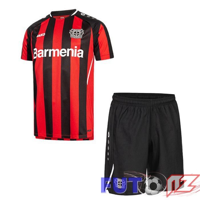 Camiseta Bayer 04 Leverkusen Ninos Primera Rojo/Negro 2021/22