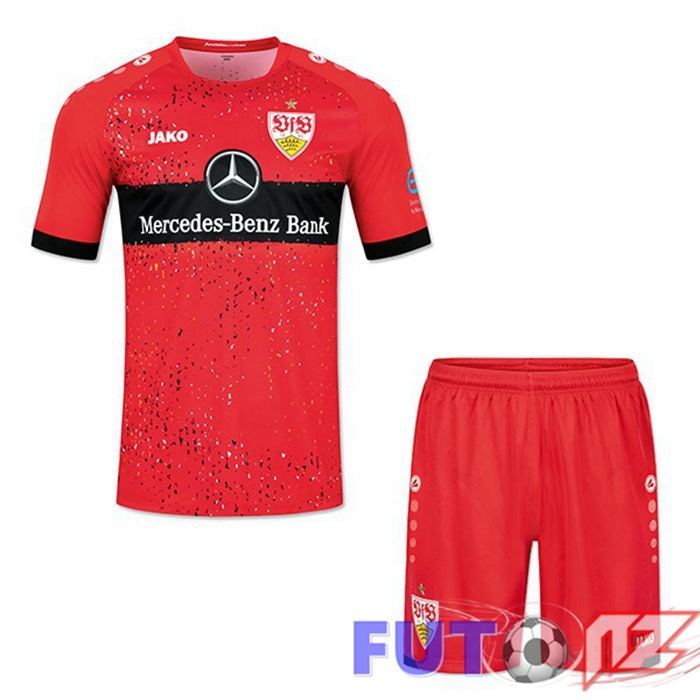 Camiseta VfB Stuttgart Ninos Segunda Rojo 2021/22