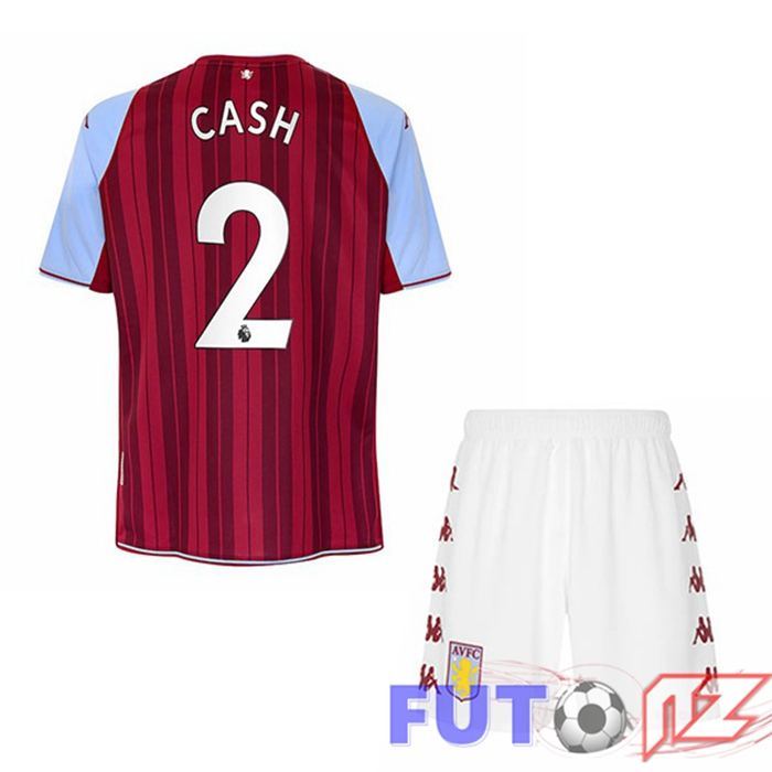 Camiseta Aston Villa (Cash 2) Ninos Primera Rojo 2021/22