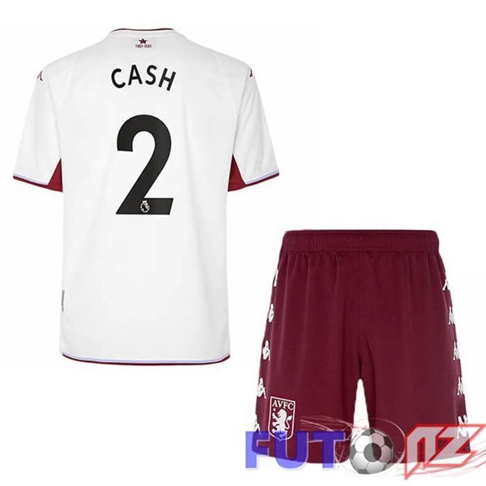 Camiseta Aston Villa (Cash 2) Ninos Segunda Blanco 2021/22
