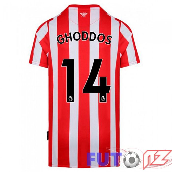 Camiseta Brentford FC (GHODDOS 14) Primera Rojo/Blanco 2021/22