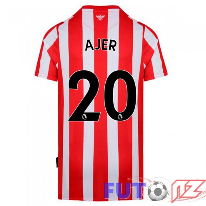 Camiseta Brentford FC (AJER 20) Primera Rojo/Blanco 2021/22