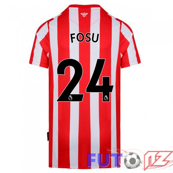 Camiseta Brentford FC (FOSU 24) Primera Rojo/Blanco 2021/22