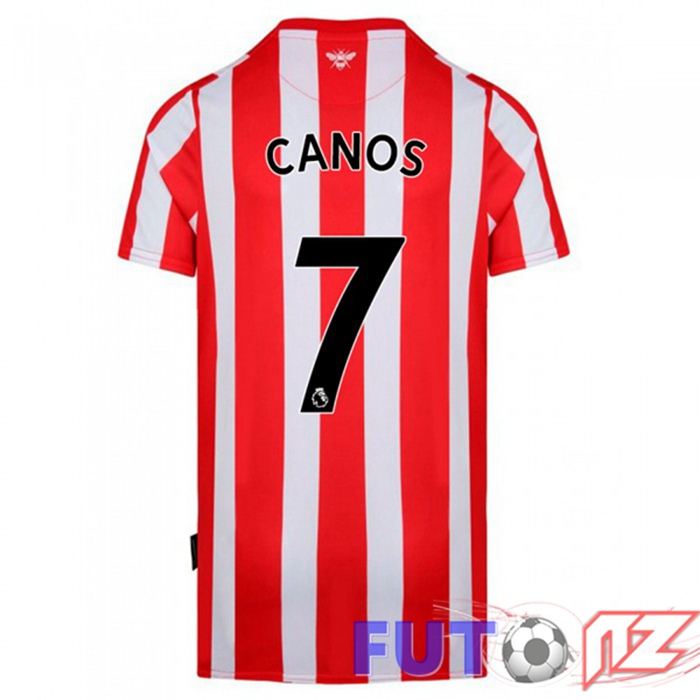 Camiseta Brentford FC (CANOS 7) Primera Rojo/Blanco 2021/22