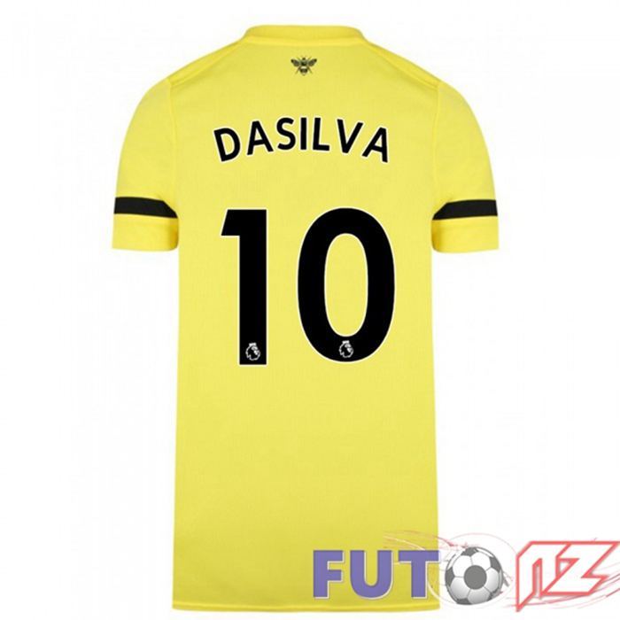 Camiseta Brentford FC (DASILVA 10) Segunda Amarillo 2021/22