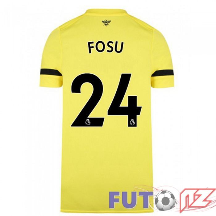 Camiseta Brentford FC (FOSU 24) Segunda Amarillo 2021/22