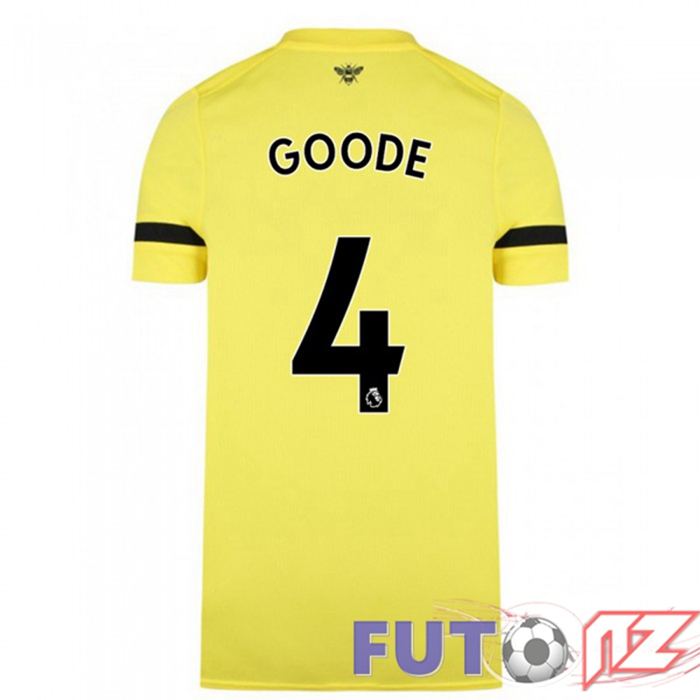Camiseta Brentford FC (GOODE 4) Segunda Amarillo 2021/22