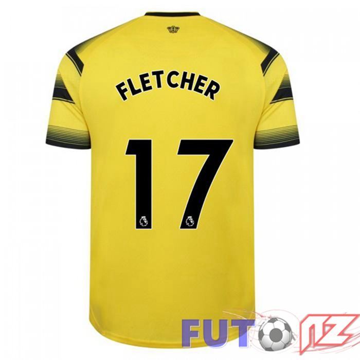 Camiseta Watford FC (FLETCHER 17) Primera Amarillo/Negro 2021/22