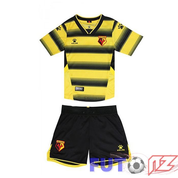 Camiseta Watford FC Ninos Primera Amarillo/Negro 2021/22