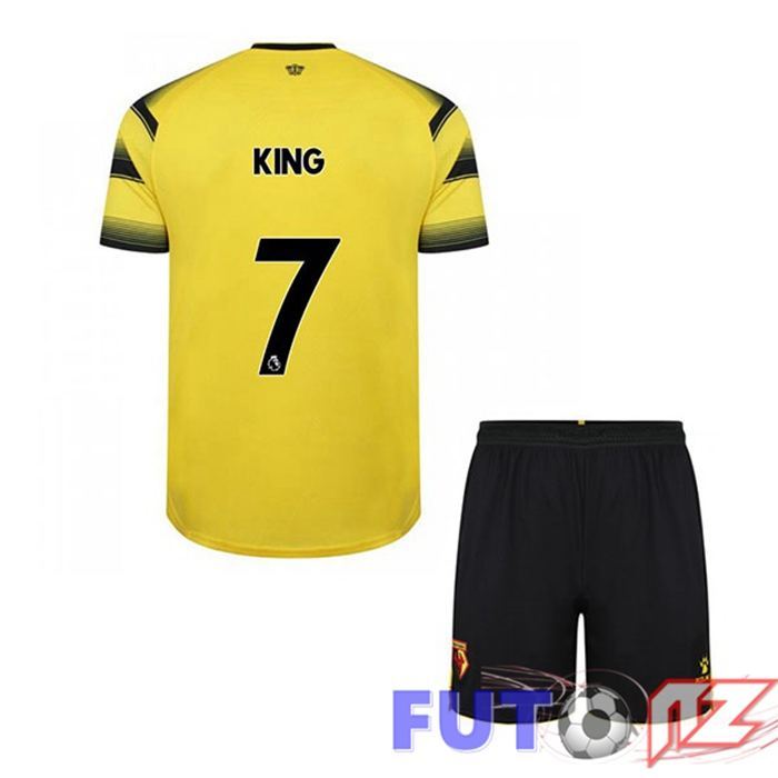 Camiseta Watford FC (KING 7) Ninos Primera Amarillo/Negro 2021/22