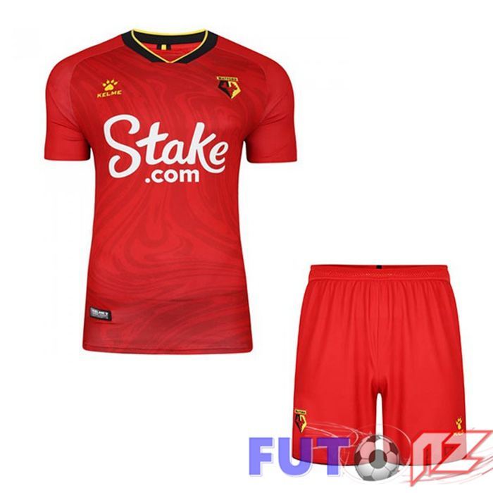 Camiseta Watford FC Ninos Segunda Rojo 2021/22