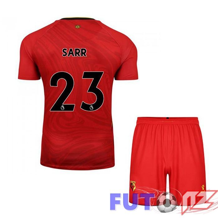 Camiseta Watford FC (SARR 23) Ninos Segunda Rojo 2021/22