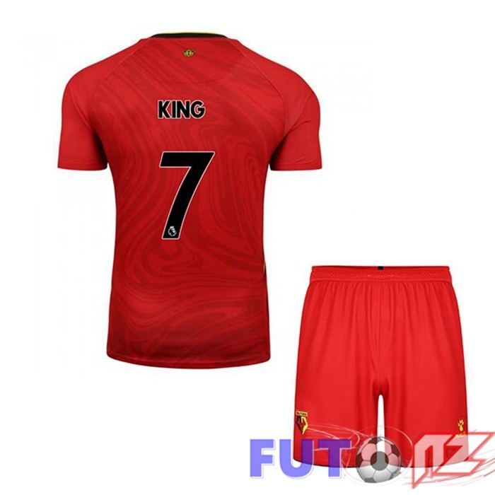 Camiseta Watford FC (KING 7) Ninos Segunda Rojo 2021/22