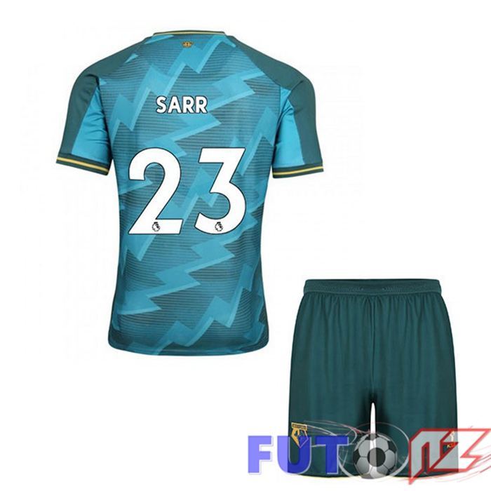 Camiseta Watford FC (SARR 23) Ninos Tercera Azul 2021/22