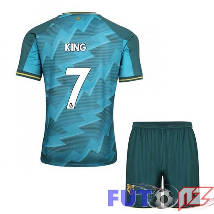Camiseta Watford FC (KING 7) Ninos Tercera Azul 2021/22