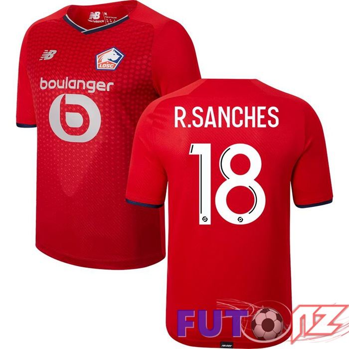 Camiseta Lille LOSC (R.SANCHES 18) Primera Rojo 2021/2022