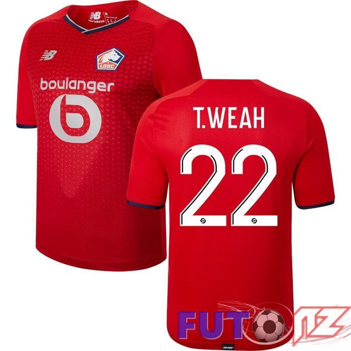 Camiseta Lille LOSC (T.WEAH 22) Primera Rojo 2021/2022