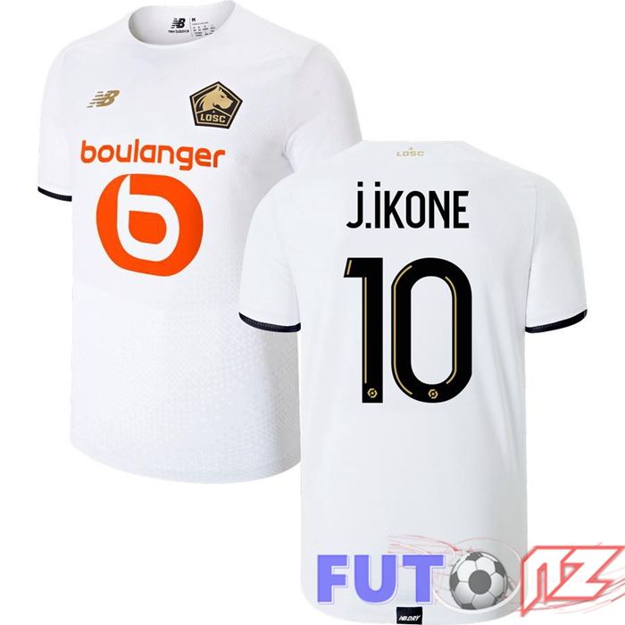 Camiseta Lille LOSC (J.IKONE 10) Segunda Blanco 2021/2022