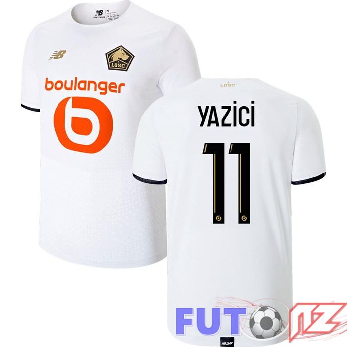 Camiseta Lille LOSC (YAZICI 11) Segunda Blanco 2021/2022