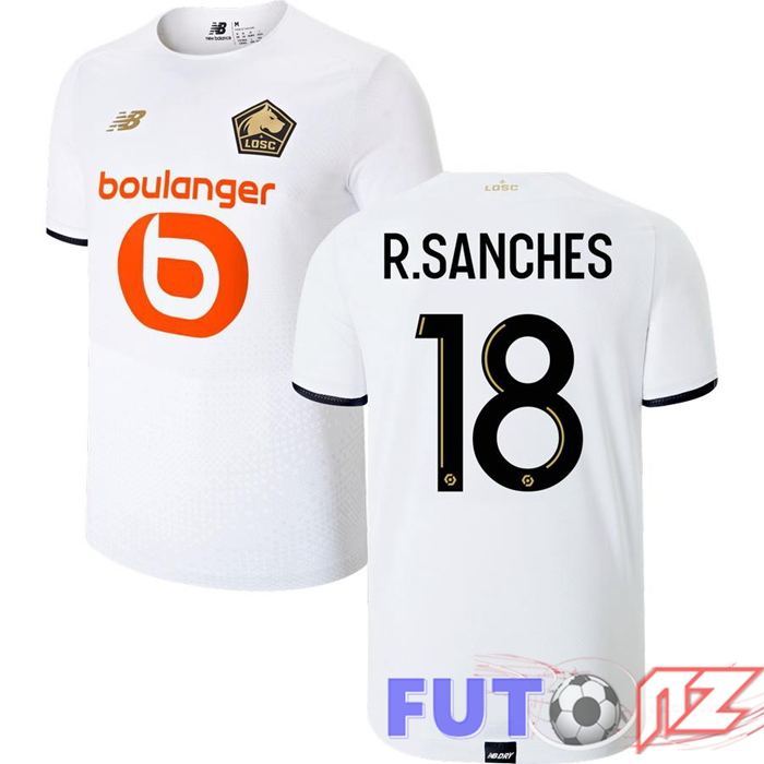 Camiseta Lille LOSC (R.SANCHES 18) Segunda Blanco 2021/2022