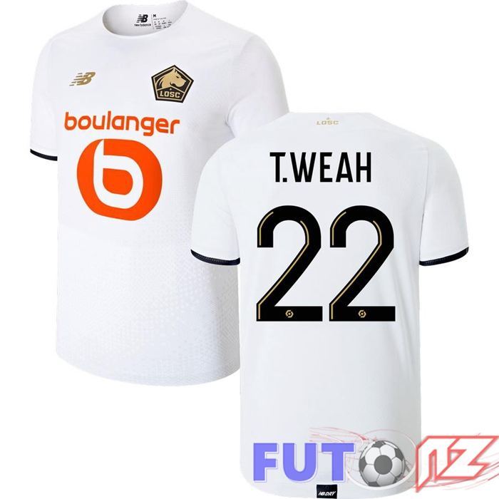 Camiseta Lille LOSC (T.WEAH 22) Segunda Blanco 2021/2022