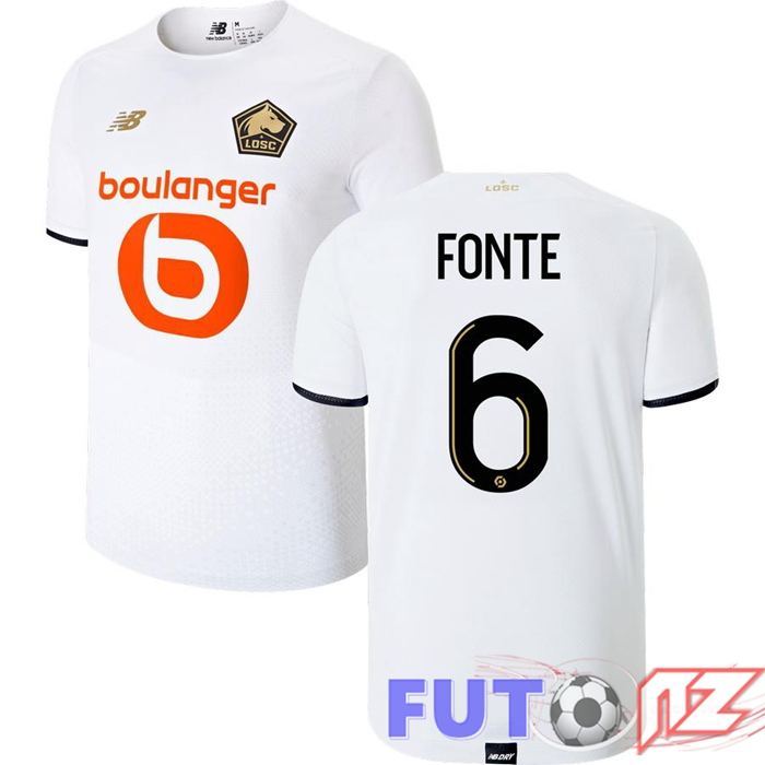 Camiseta Lille LOSC (FONTE 6) Segunda Blanco 2021/2022