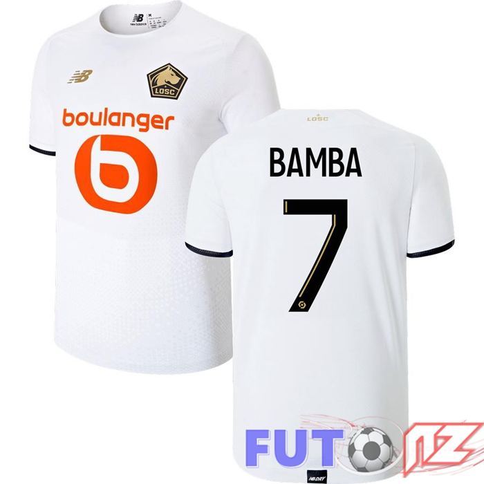 Camiseta Lille LOSC (BAMBA 7) Segunda Blanco 2021/2022