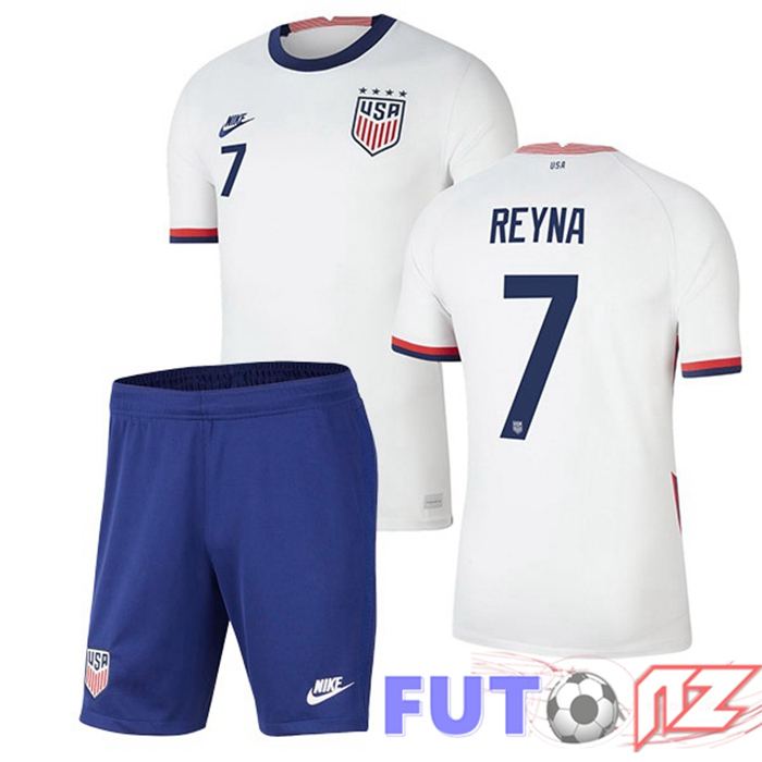Camiseta Nacional Estados Unidos (REYNA 7) Ninos Primera 2020/2021