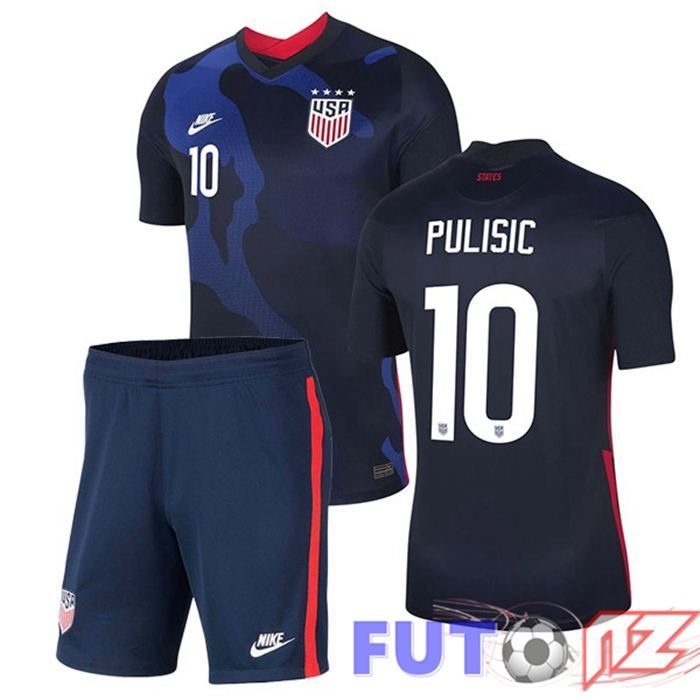 Camiseta Nacional Estados Unidos (PULISIC 10) Ninos Segunda 2020/2021