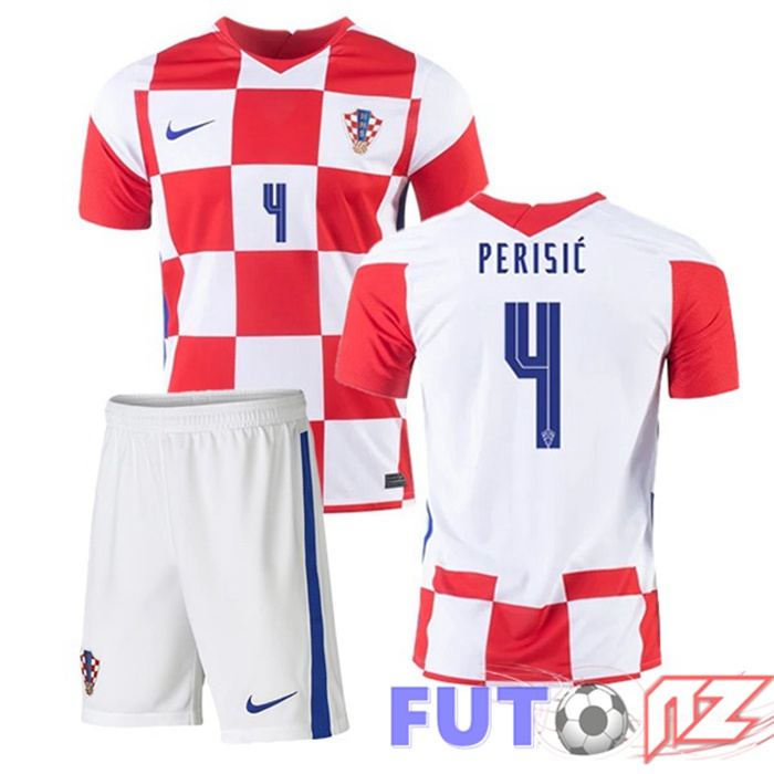 Camiseta Nacional Croacia (PERIŠIĆ 4) Ninos Primera 2020/2021
