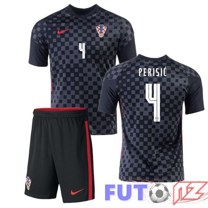 Camiseta Nacional Croacia (PERIŠIĆ 4) Ninos Segunda 2020/2021